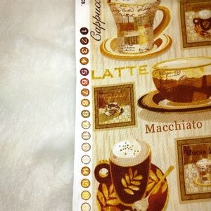 FABRIC 1.25 yards "Coffee Break"  by Linda Maron for SPX Fabrics c.2009